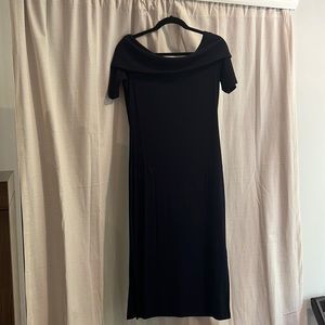 Off the shoulder Navy blue dress